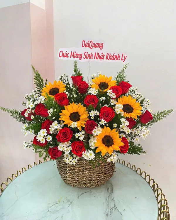 Giỏ Hoa Sinh Nhật - HNA.GHSN10