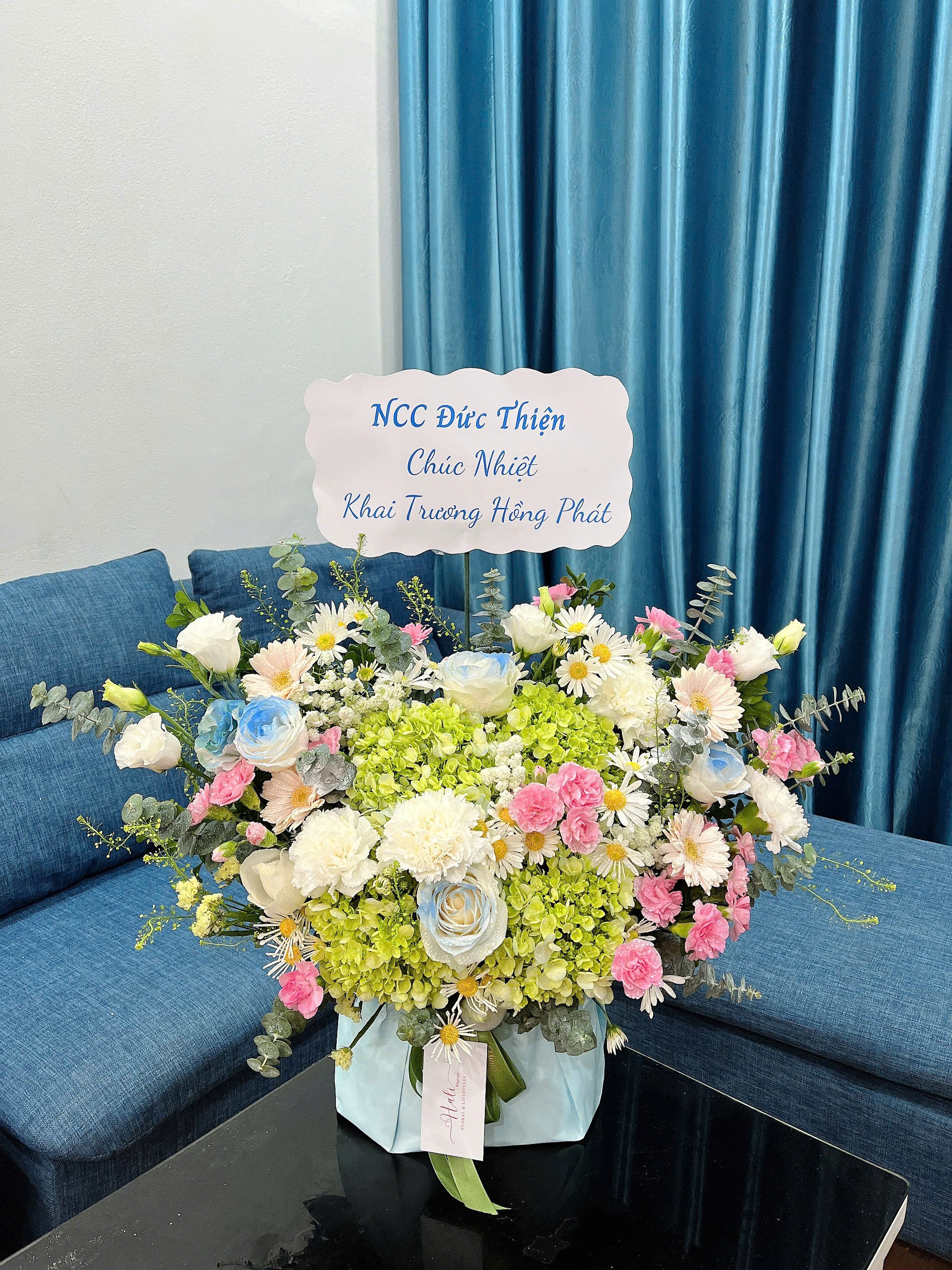 Giỏ Hoa Khai Trương - HNA.GHKT12