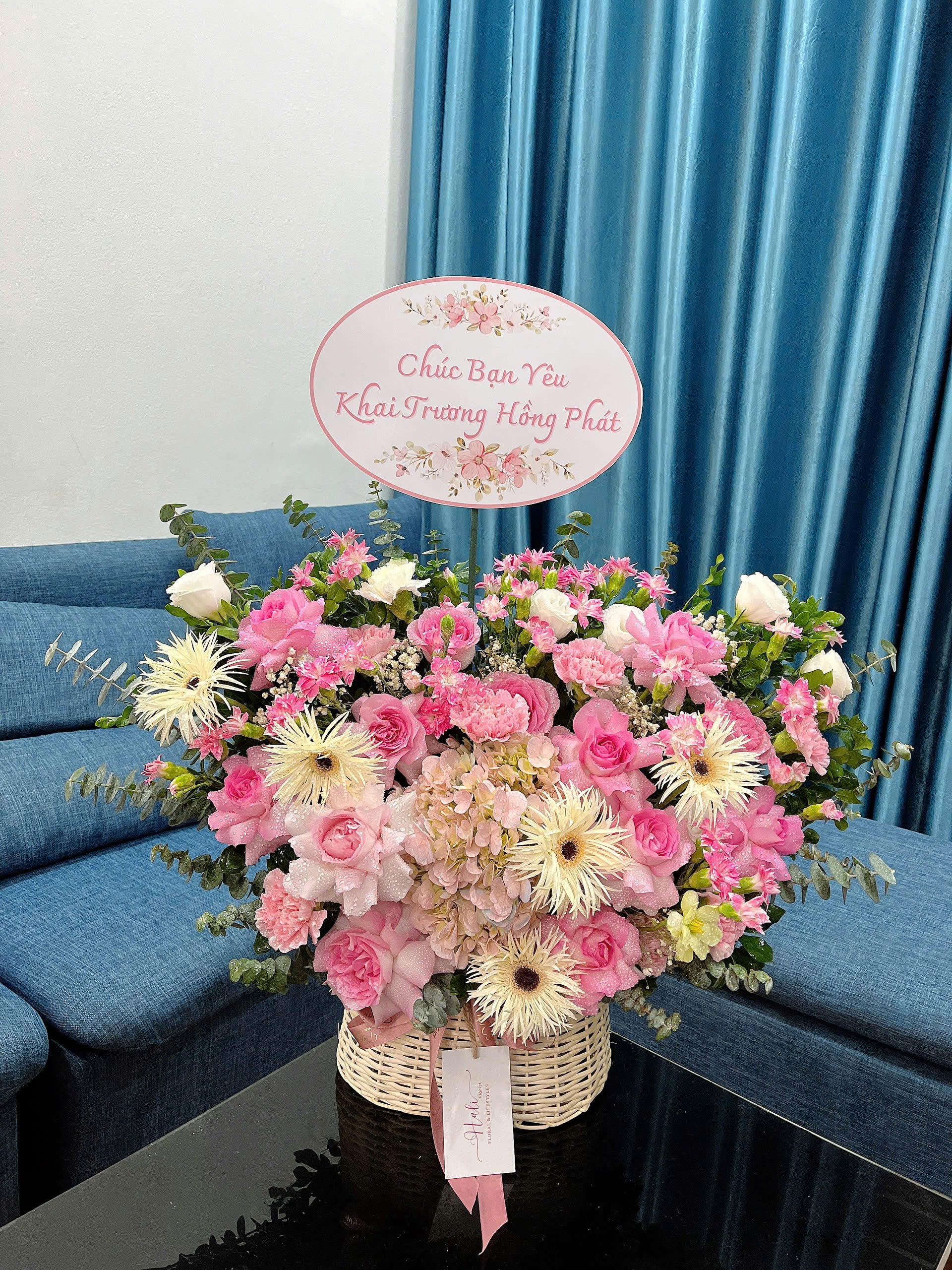 Giỏ Hoa Khai Trương - HNA.GHKT15