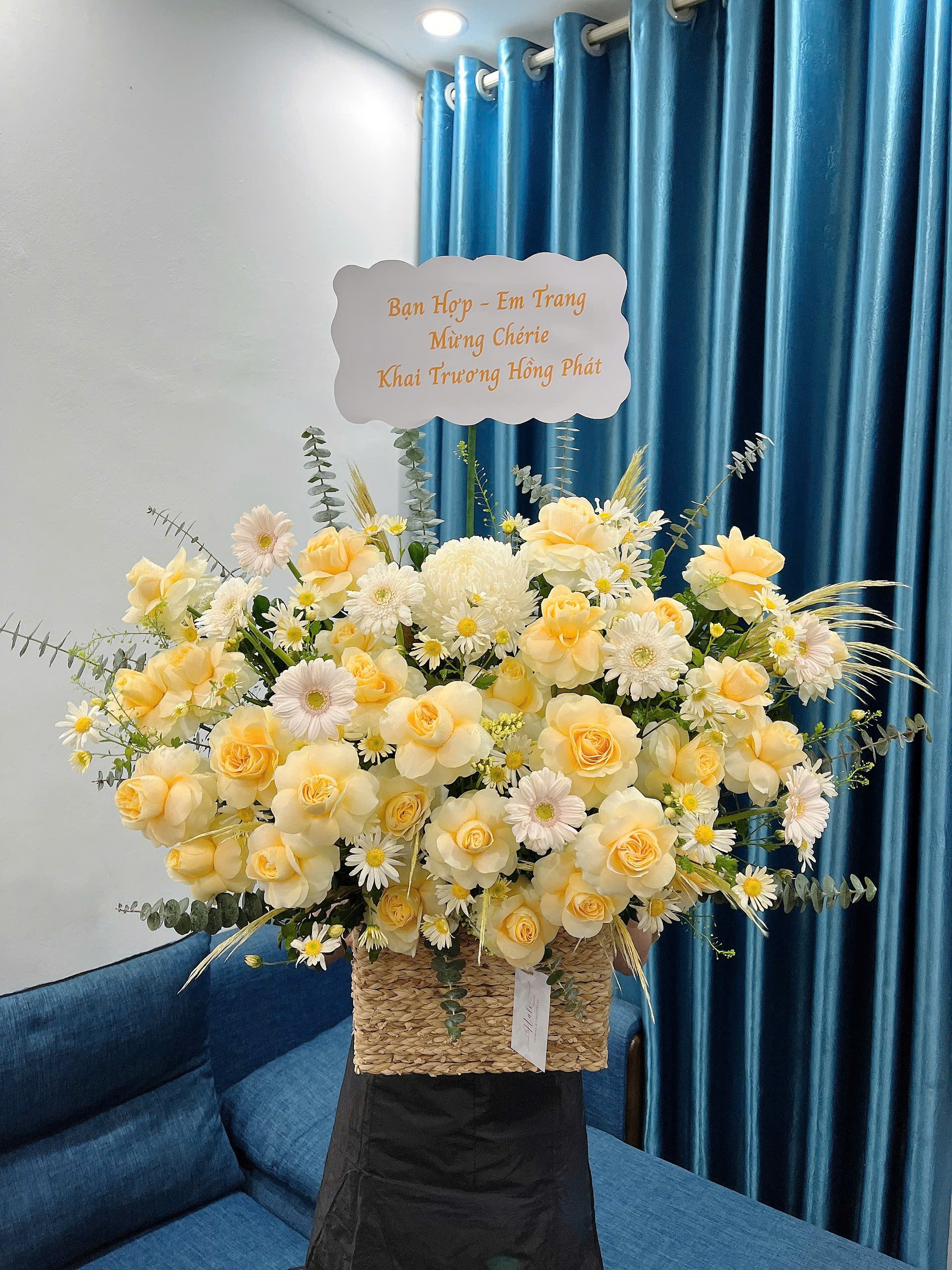 Giỏ Hoa Khai Trương - HNA.GHKT17