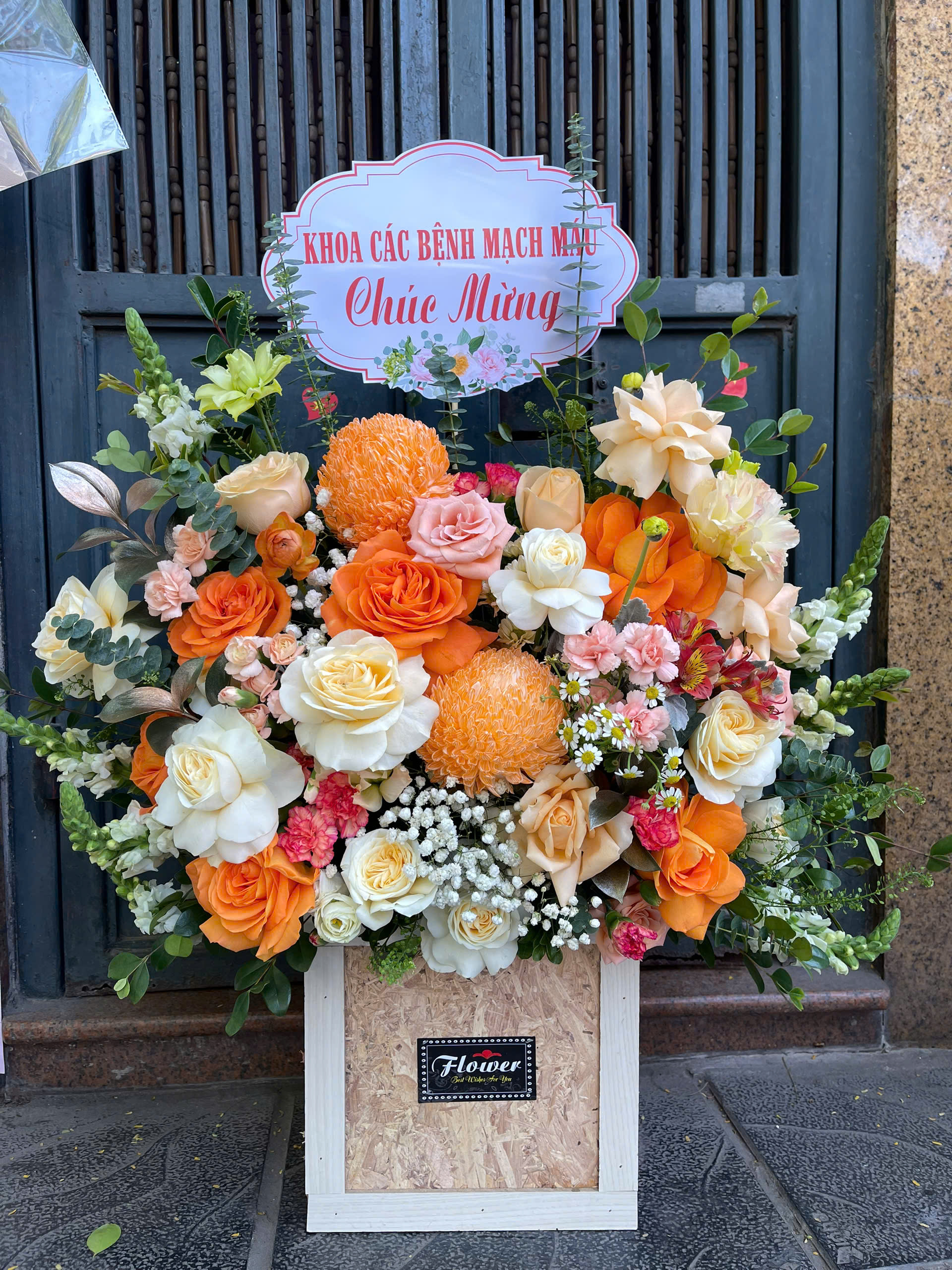 Giỏ Hoa Khai Trương - HNA.GHKT19