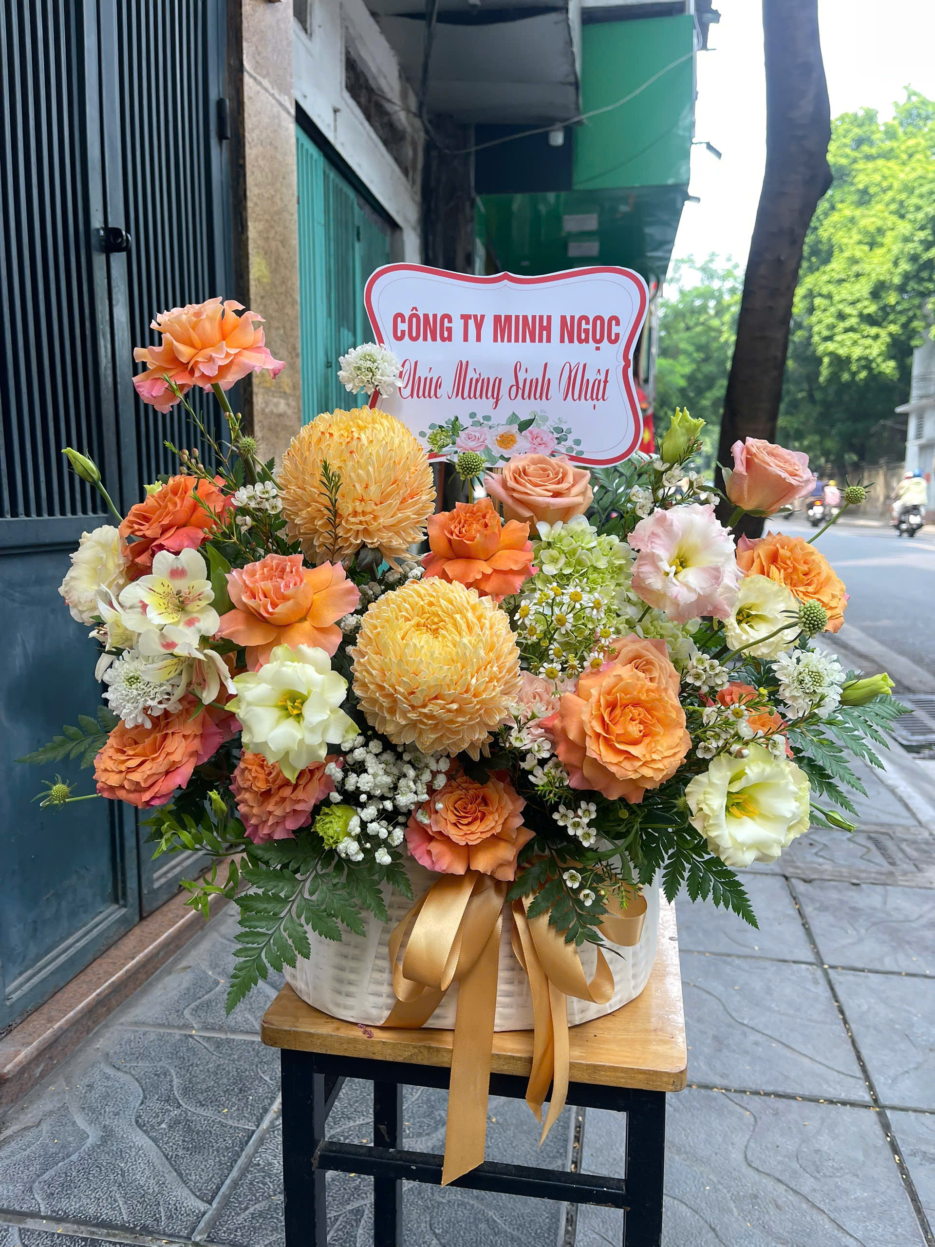 Giỏ Hoa Khai Trương - HNA.GHKT22