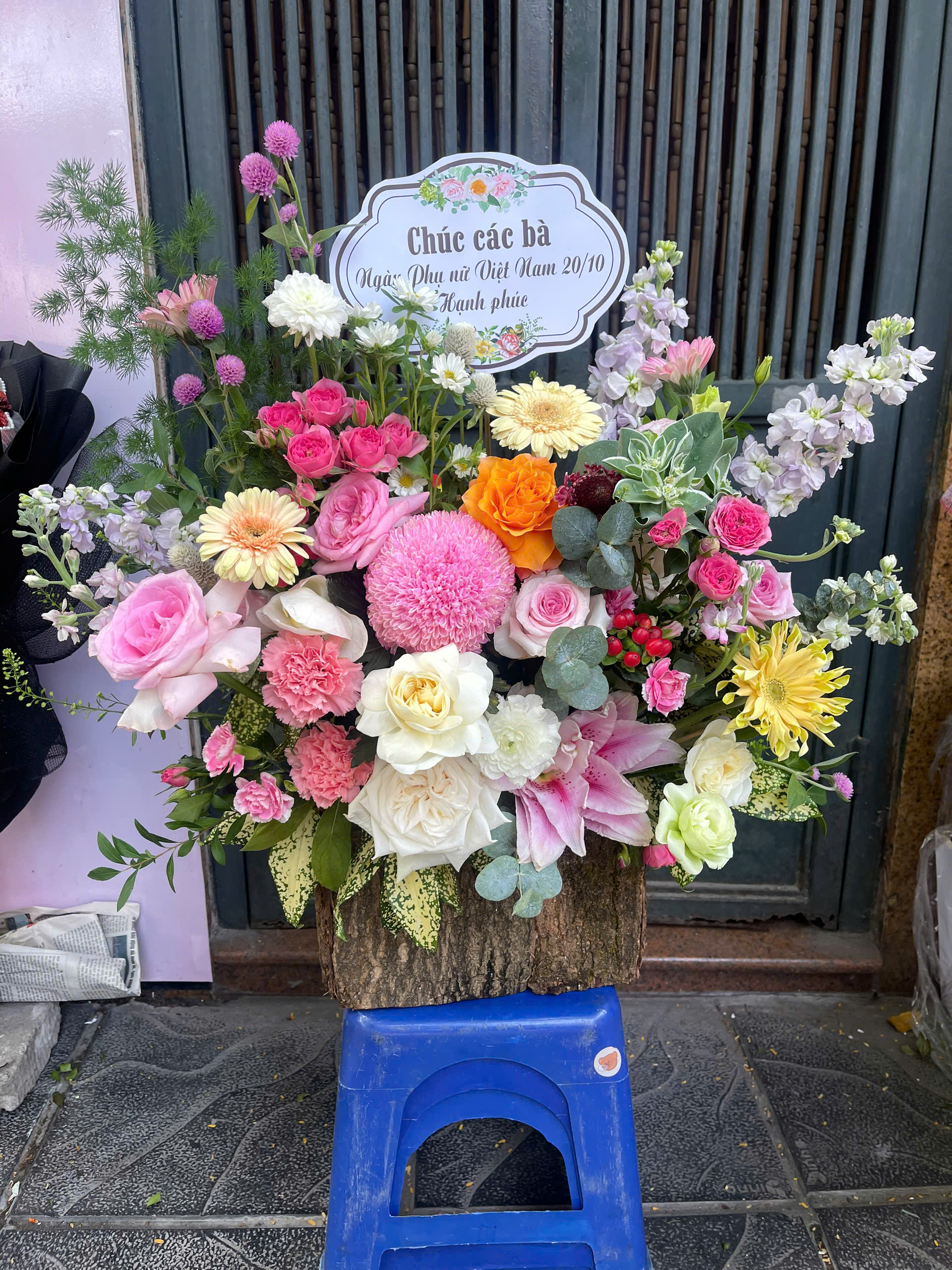 Giỏ Hoa Khai Trương - HNA.GHKT23