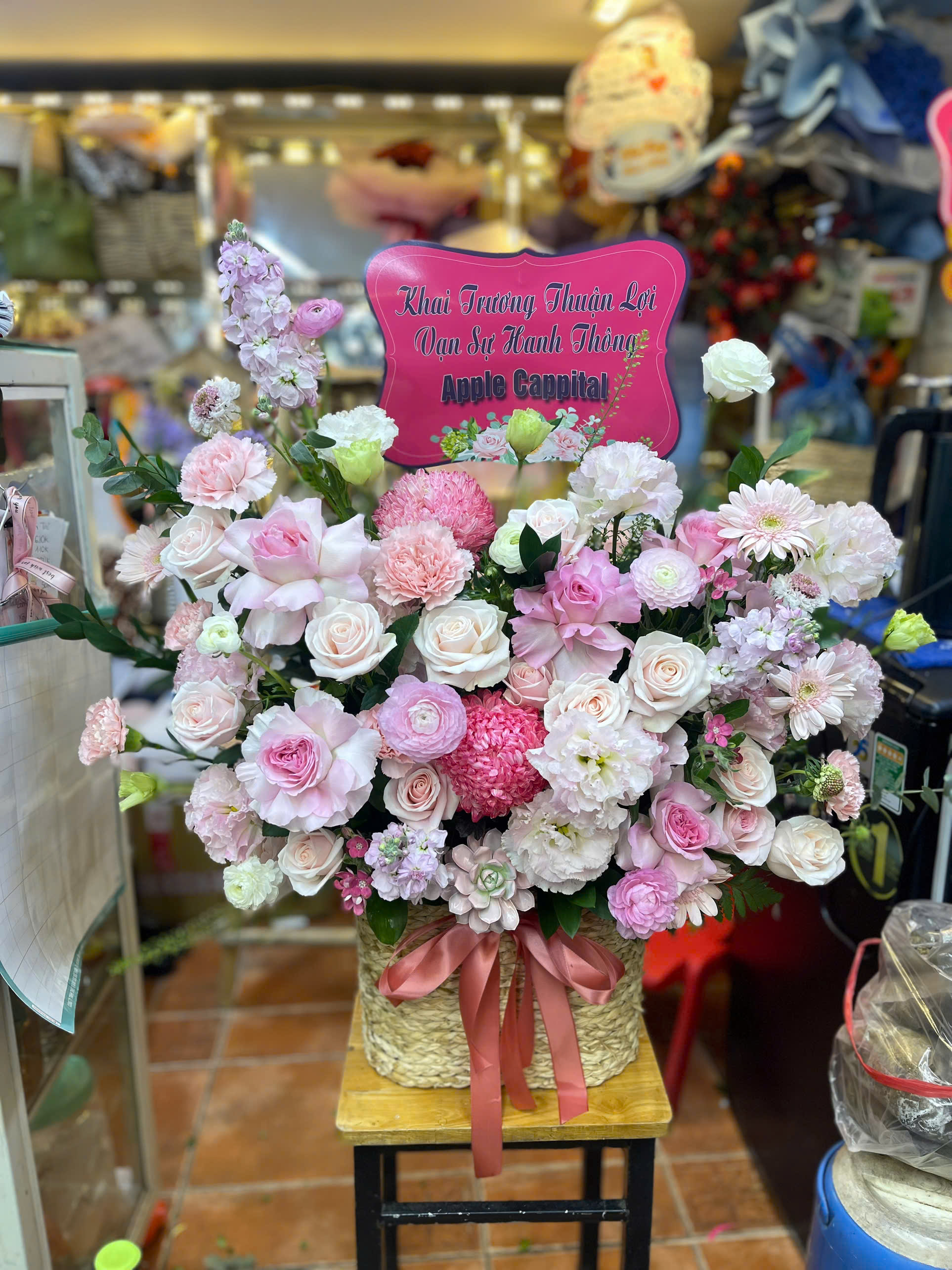 Giỏ Hoa Khai Trương - HNA.GHKT33
