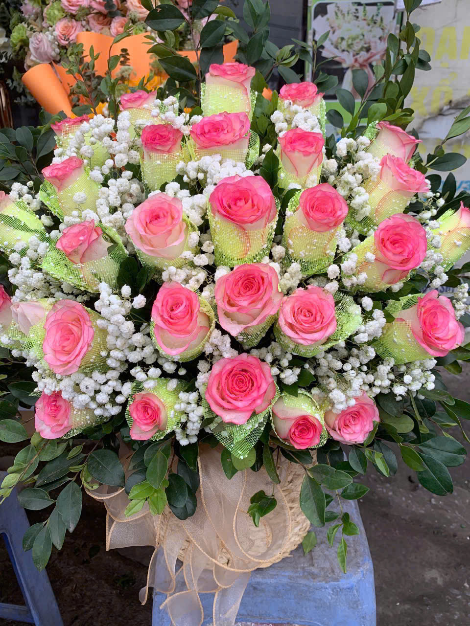 Giỏ Hoa Khai Trương - HNA.GHKT37