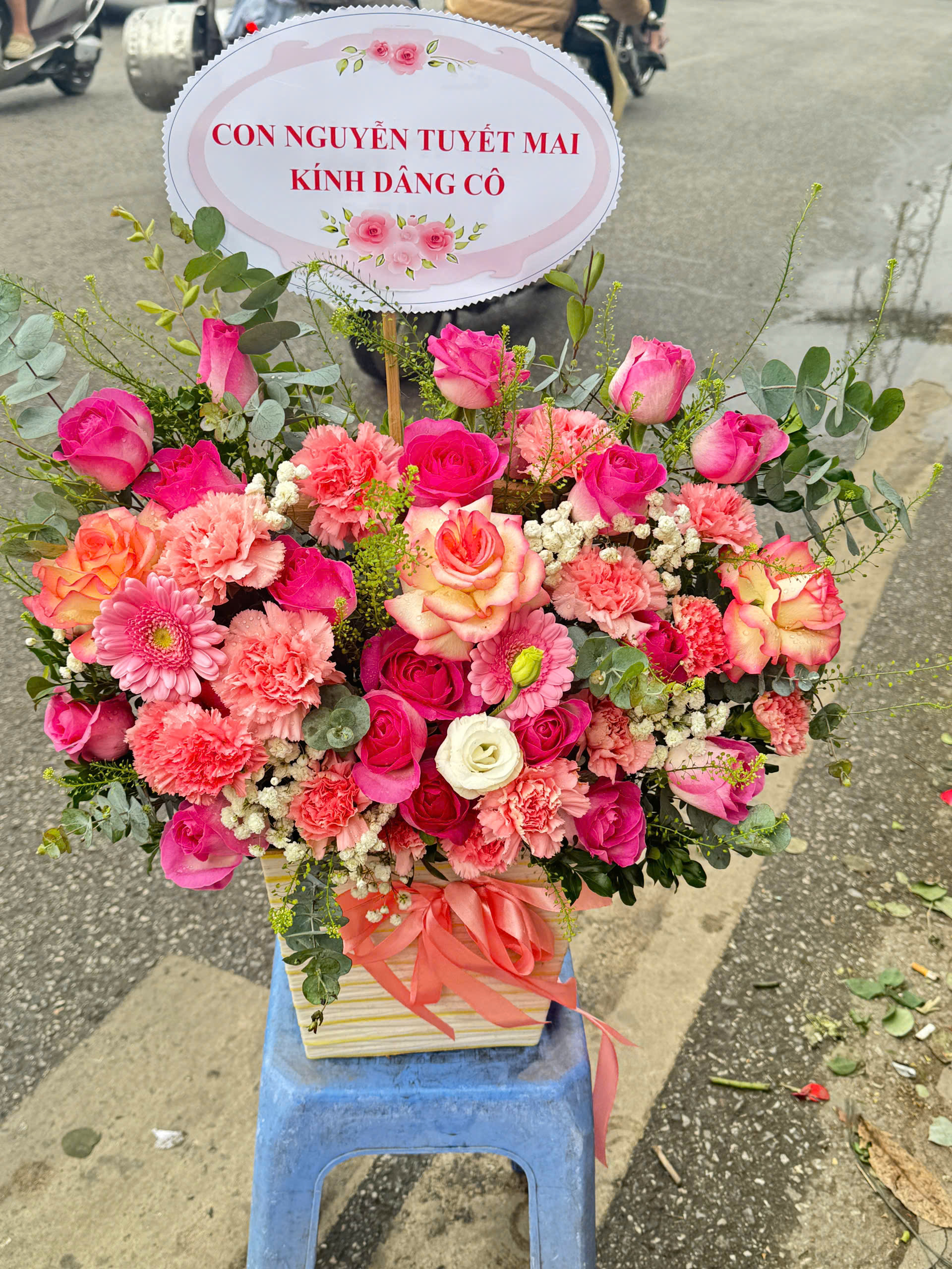 Giỏ Hoa Khai Trương - HNA.GHKT39