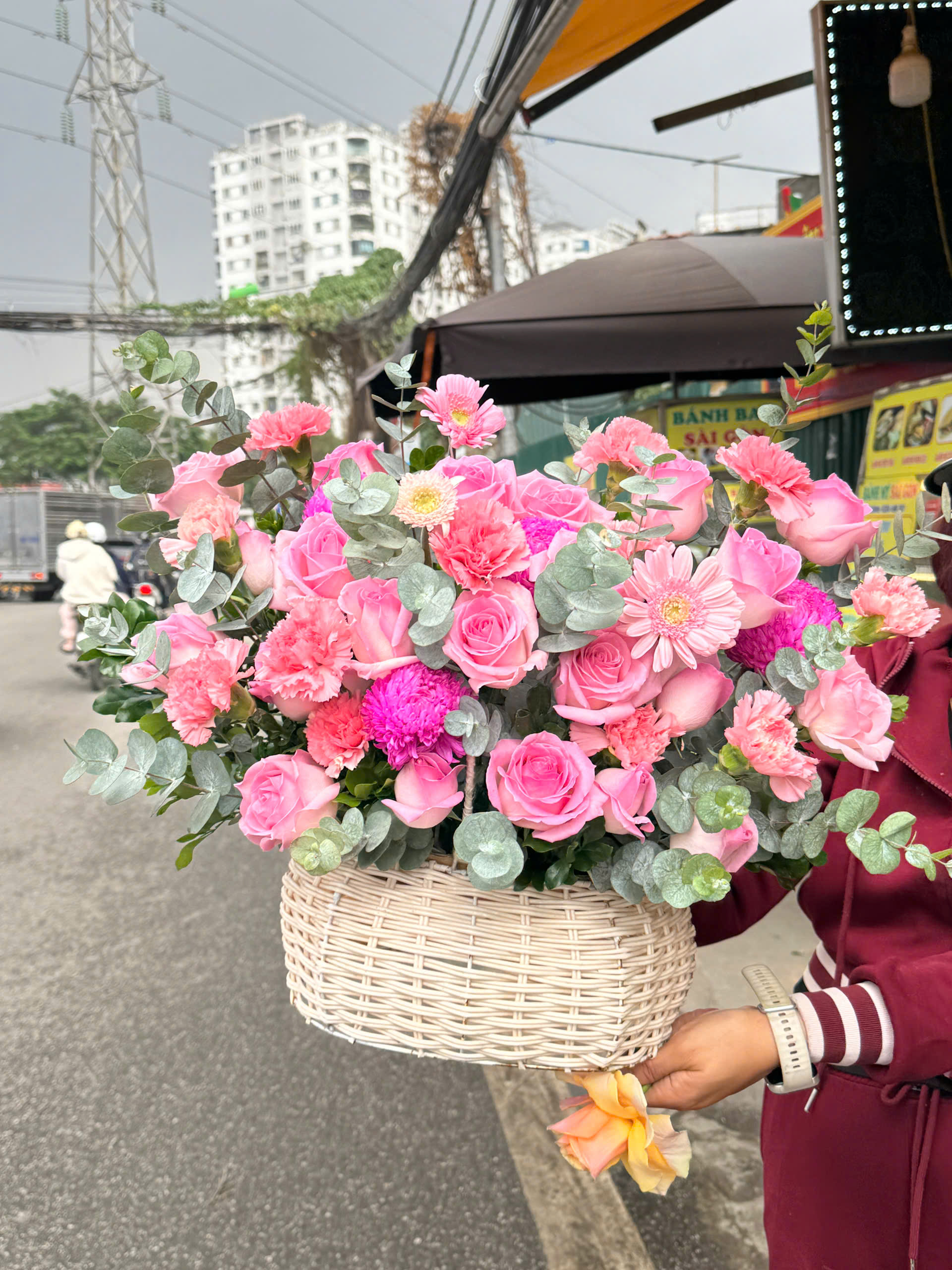 Giỏ Hoa Khai Trương - HNA.GHKT42