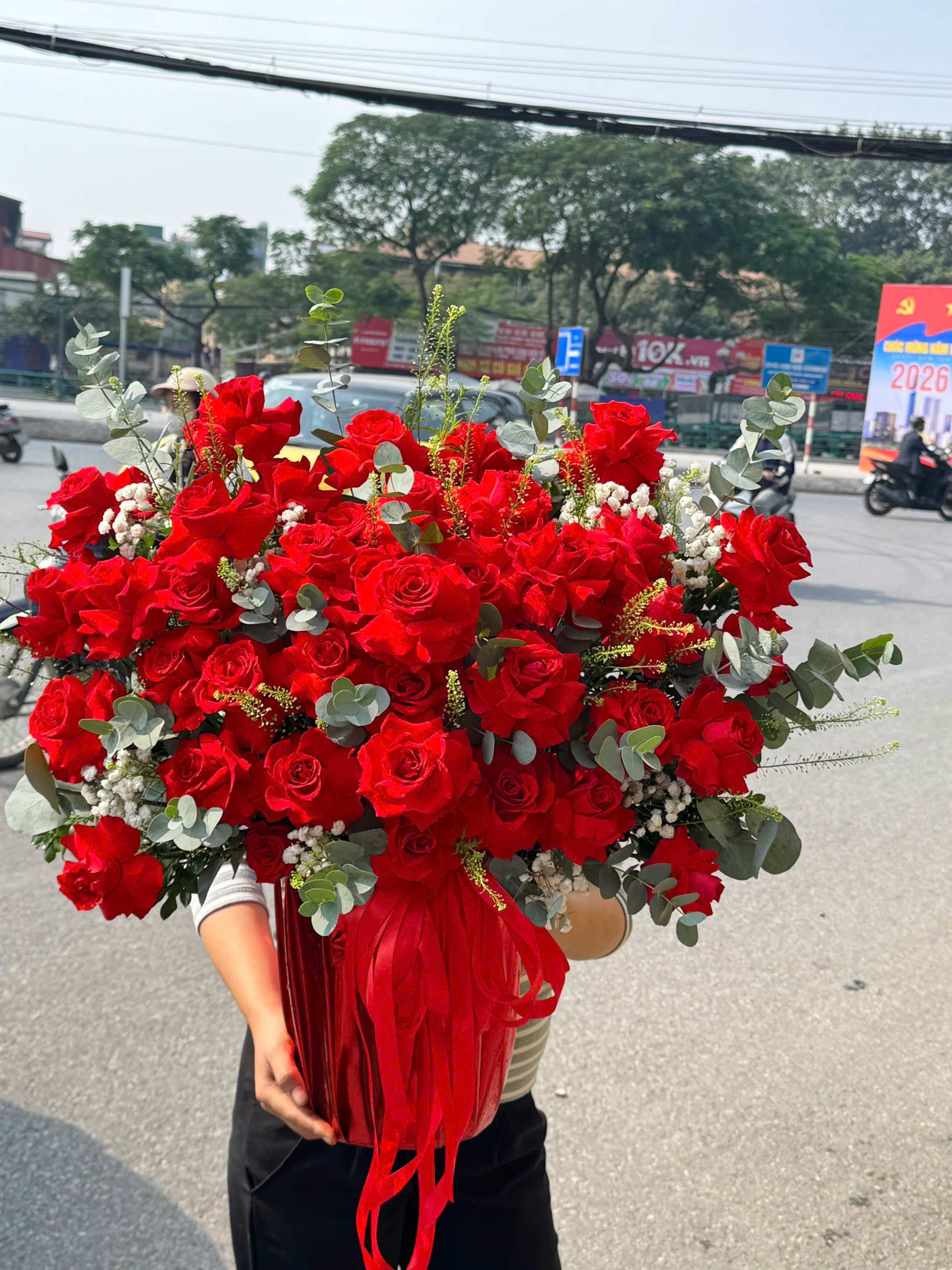 Giỏ Hoa Khai Trương - HNA.GHKT44