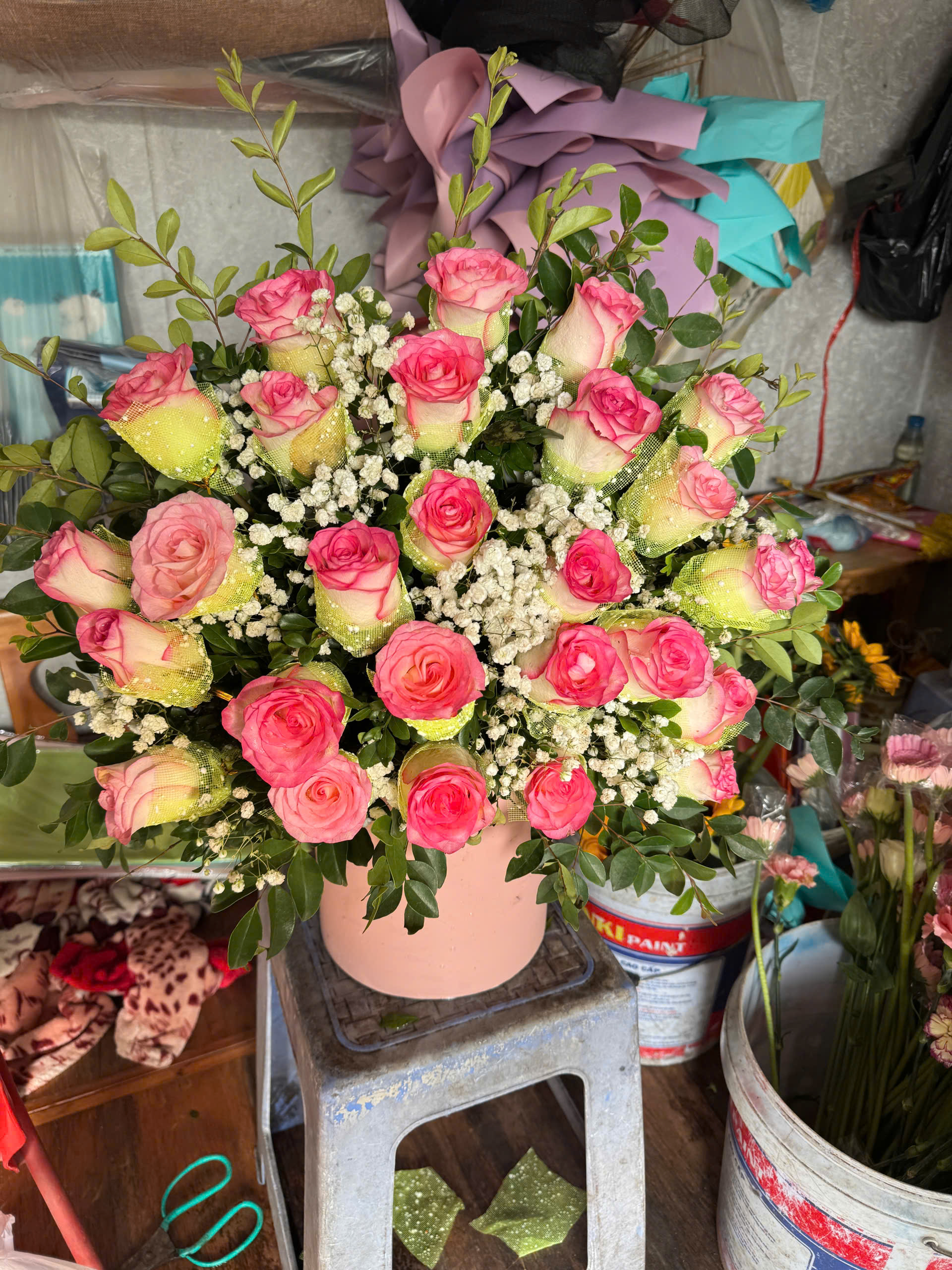 Giỏ Hoa Khai Trương - HNA.GHKT45