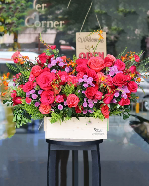 Giỏ Hoa Khai Trương - HNA.GHKT47