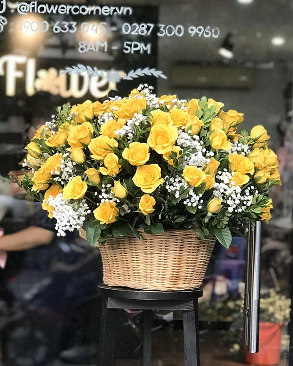 Giỏ Hoa Chúc Mừng - HNA.GHCM3