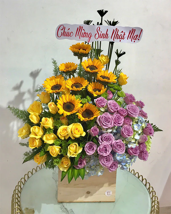 Giỏ Hoa Chúc Mừng - HNA.GHCM5