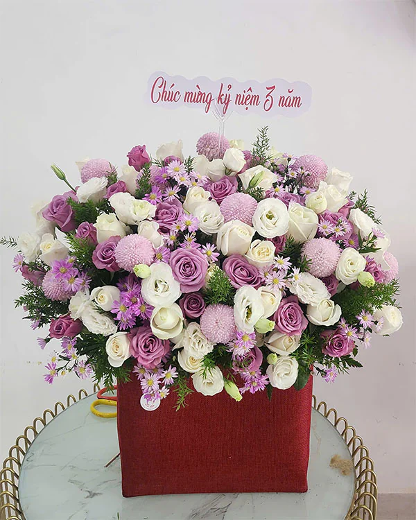 Giỏ Hoa Chúc Mừng - HNA.GHCM8