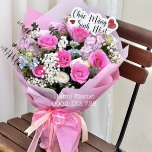 Lẵng Hoa Chúc Mừng - HNA.LHSNM7