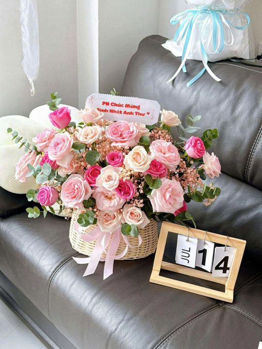 Lẵng Hoa Sinh Nhật- HNA.LHSN9