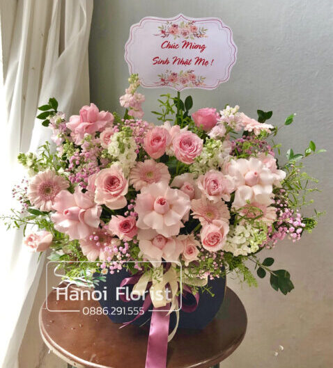 Lẵng Hoa Chúc Mừng - HNA.LHSNM10