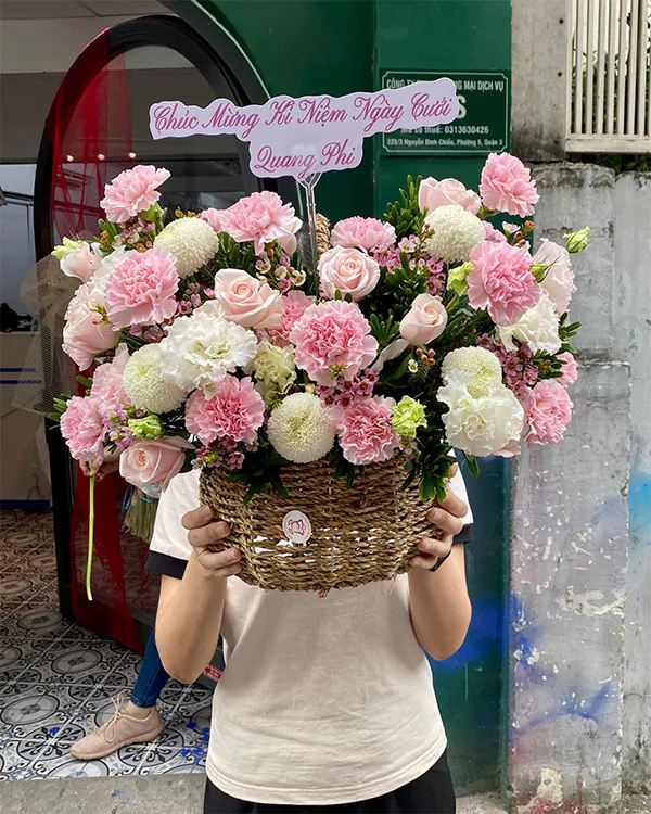 Lẵng Hoa Sinh Nhật - HNA.LHSNV2